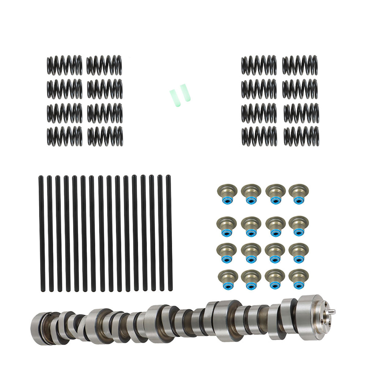munirater Stage 4 LS Truck Camshaft Kit & Chromoly Pushrods Replacement for Silverado Sierra 4.8 5.3 6.0