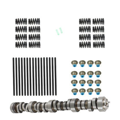 munirater Stage 4 LS Truck Camshaft Kit & Chromoly Pushrods Replacement for Silverado Sierra 4.8 5.3 6.0
