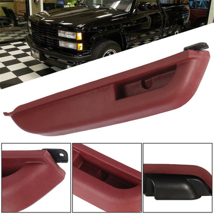 munirater Front Driver Side Door Armrest (Red) Replacement for 1990-1994 Truck SUV 15691217