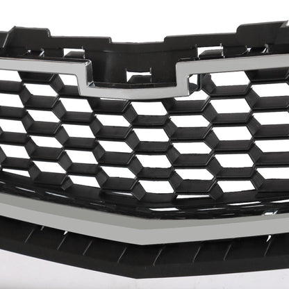 munirater 2PCS Front Bumper Upper Lower Grille Black Chrome Replacement for 2013 Malibu LS LT 20768837 20768835