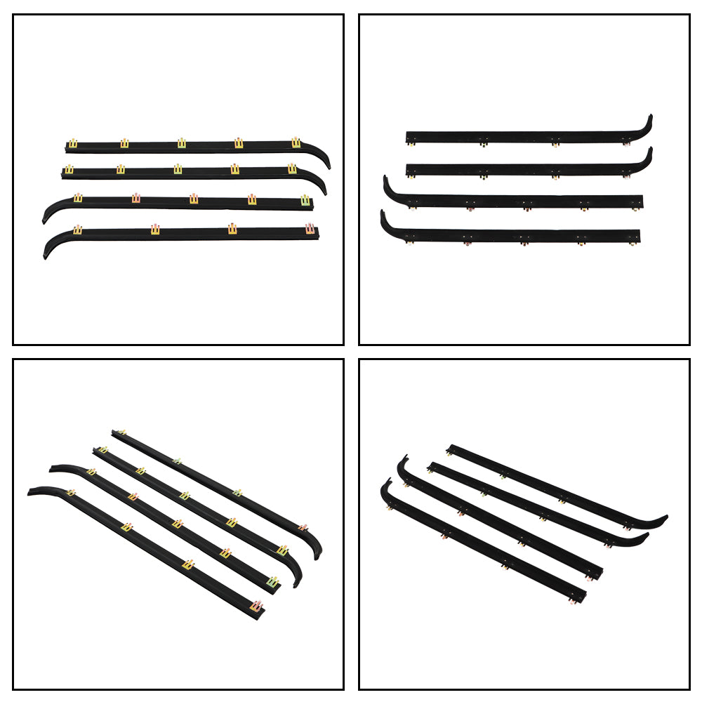 Window Sweep & Run Channel Weatherstrip Kit for 1987-1996 Ford F-Series, 6-Piece