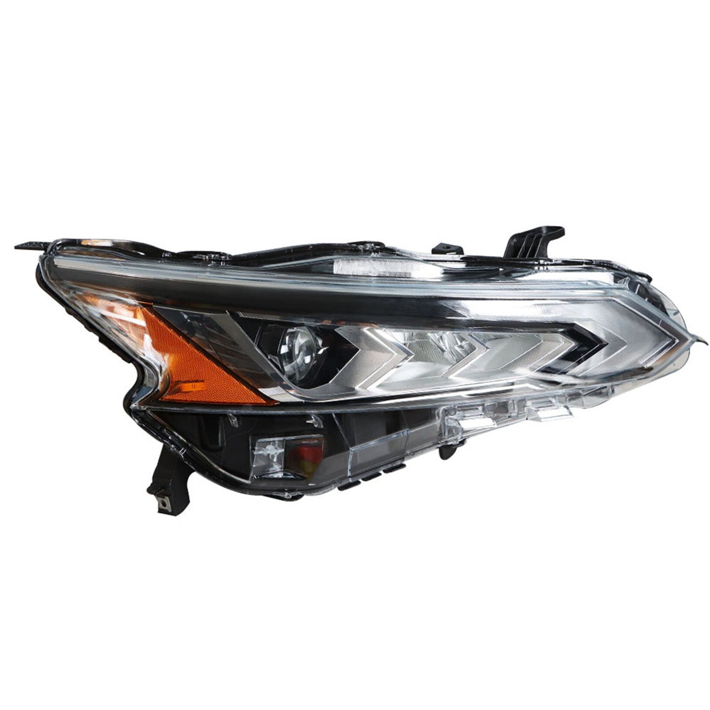 munirater Passenger Side Chrome Projector LED Headlight Assembly Replacement for 2019 2020 2021 Nissan Altima 26010-6CA5B