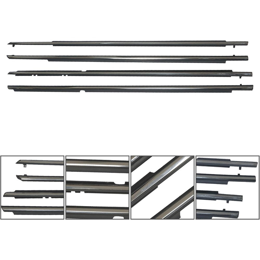 Chrome Window Weatherstrip Kit for 2007-2011 Toyota Camry, 4-Piece