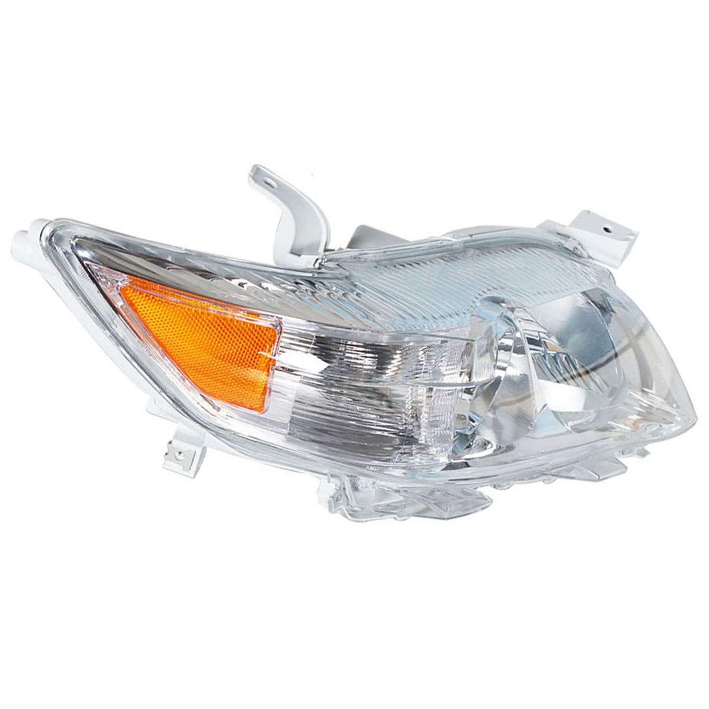 munirater 81110-06520 Right Front Chrome Projector Headlight Light Lamp Passenger Side Replacement for 2010 2011 Camry 4-Door Sedan