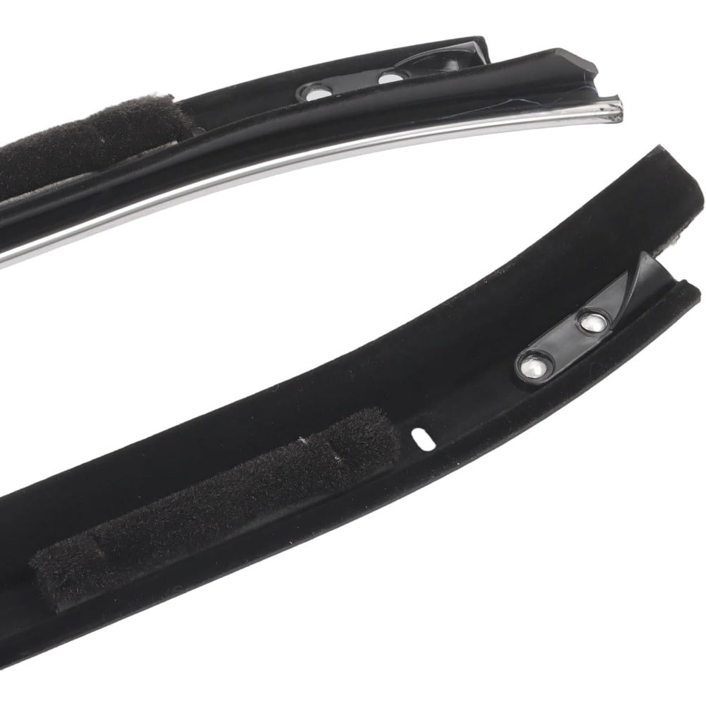 Window Weatherstrip Kit for 1982-1987 Buick Regal, 4-Piece, Black & Chrome