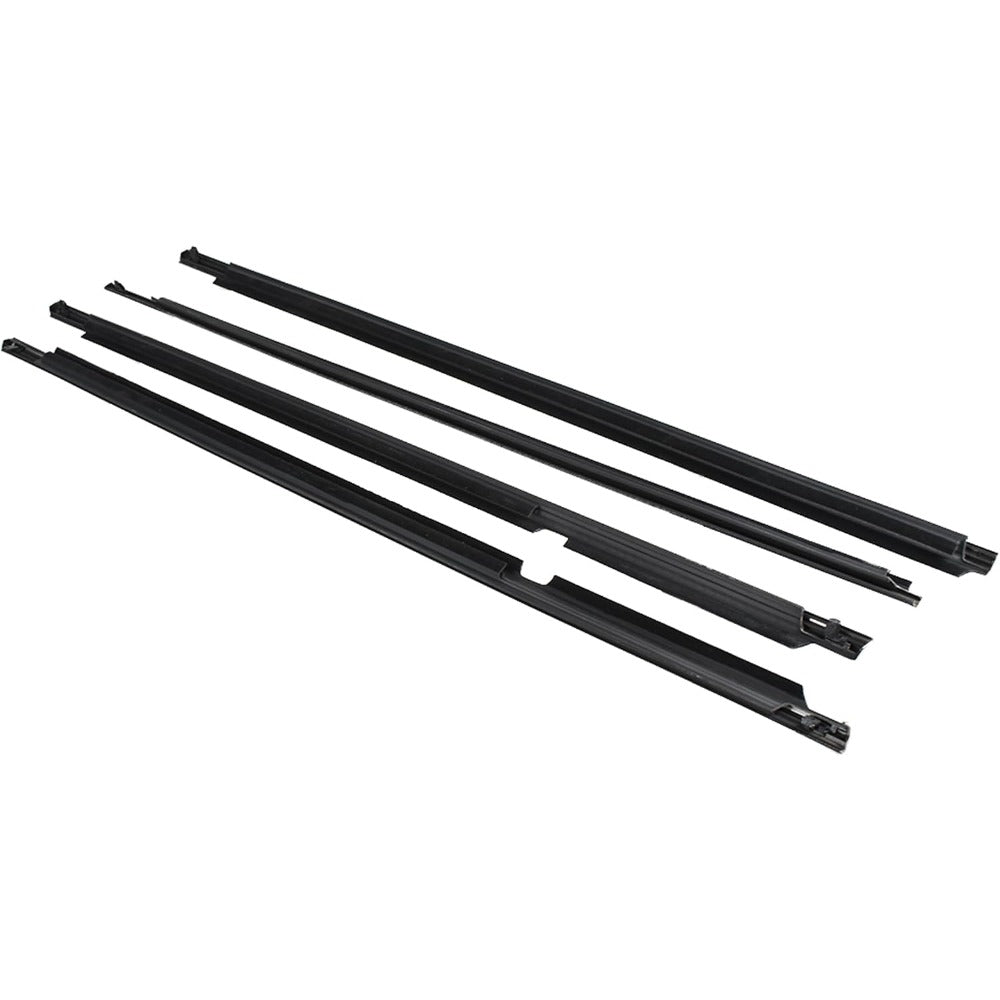 Black Window Weatherstrip Kit for 2009-2012 Toyota Corolla, 4-Piece, 75710-02210