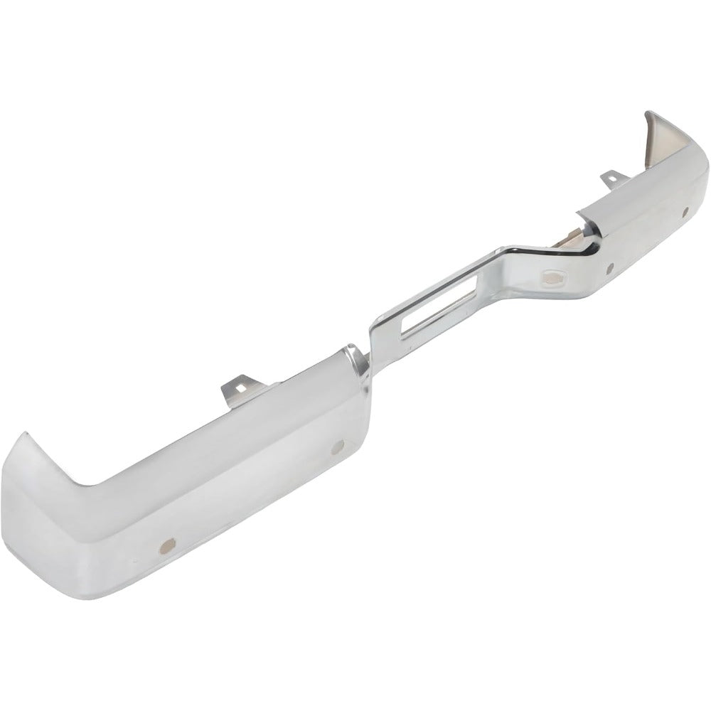 Chrome Steel Rear Bumper Face Bar for Nissan Titan 2004-2015, without Big Tow Package, NI1102150