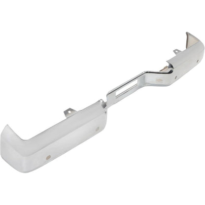 Chrome Steel Rear Bumper Face Bar for Nissan Titan 2004-2015, without Big Tow Package, NI1102150