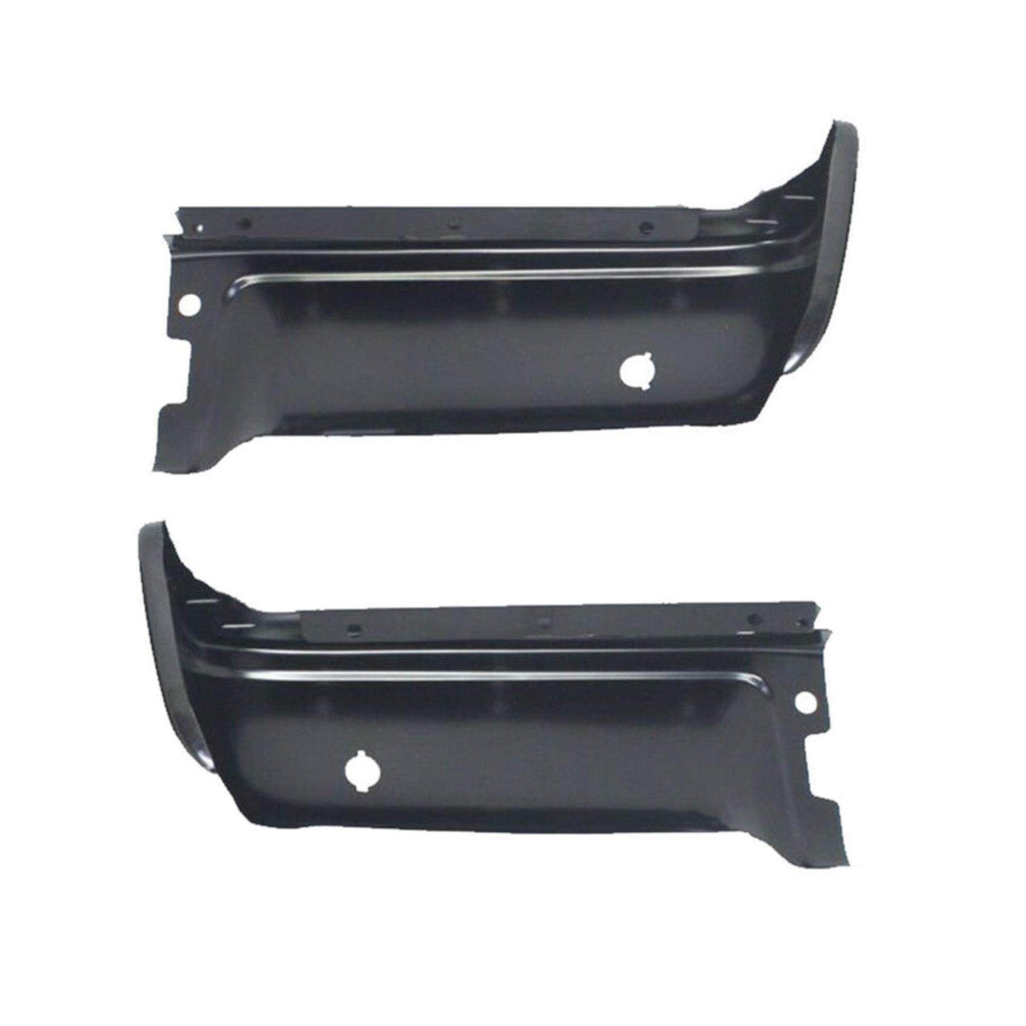 munirater 2-Pack Rear Bumper Ends Cap Face Bar Cover Primered Steel Set Left+Right Replacement for 2009-2014 F150