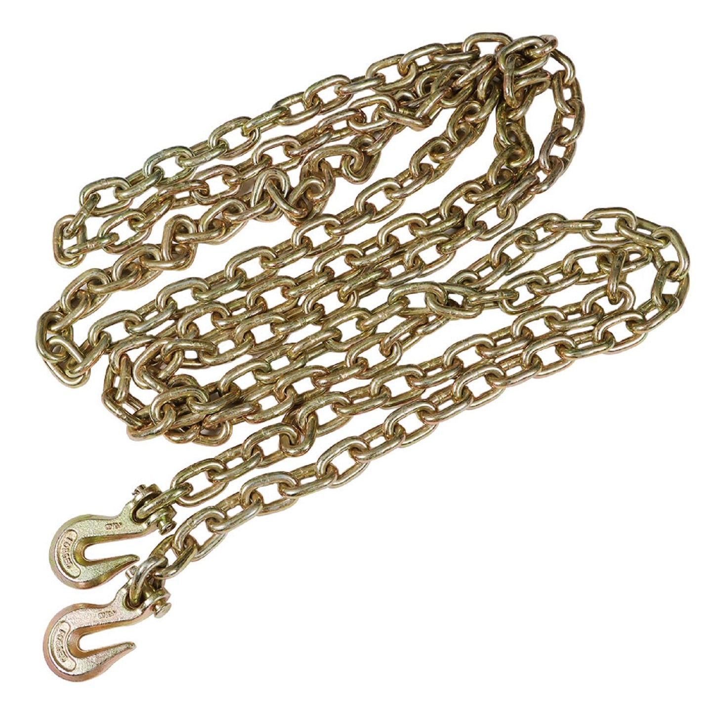 munirater 3/8In x 20 Ft Grade 70 Truck Tow Chain Flatbed Truck Trailer Tie Down Binder Chain