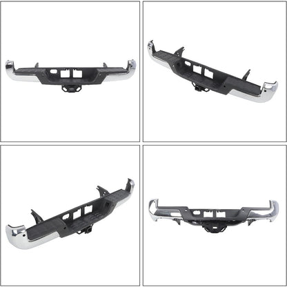 Chrome Steel Rear Step Bumper for Toyota Tacoma 2016-2023, TO1103130