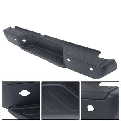Black Rear Bumper Assembly for Nissan Frontier 2013-2021, with Sensor Holes, NI1103126