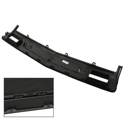 munirater Black Front Bumper Filler Panel with Deputy Decorate Plate with Tow Hooks Hole Replacement for 2014 2015 Silverado 1500 22944881