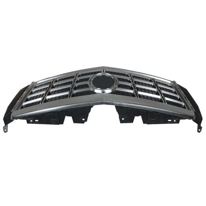 munirater Grille Front Upper Shell Center Chrome Gray Insert Replacement for 2013-2015 XTS 23473084