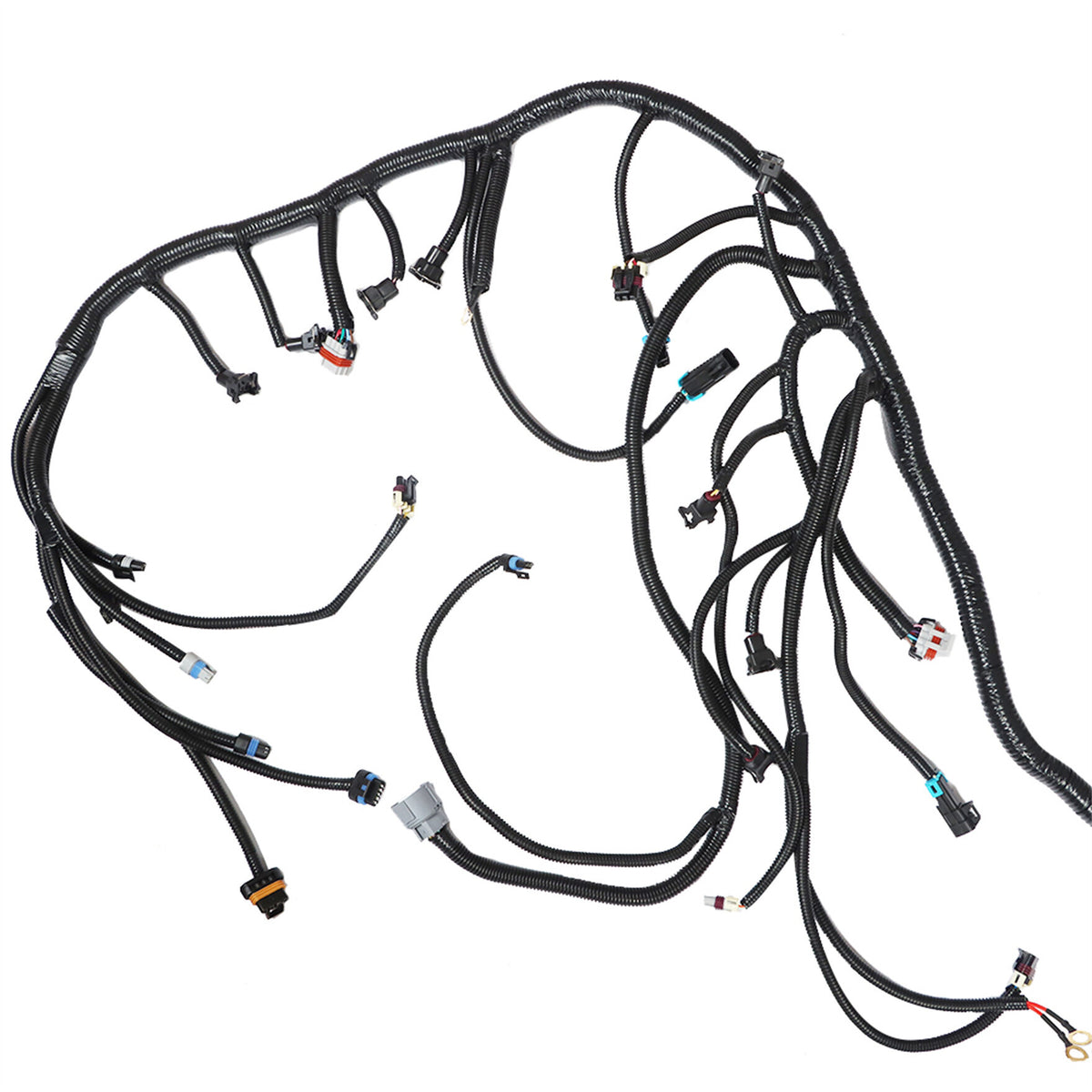 munirater Standalone Wiring Harness with Mechanical Throttle Body and 4L60E (DBC) Replacement for 4.8 5.3 6.0 GM LS Swap Vortec 1999-2003