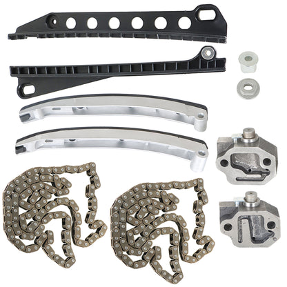 Timing Chain Kit w/o Gears 2-Bolts Guide Replacement for 2002-2011 E-150 Expedition Explorer Mustang Mercury 5W7Z-6268-AA F6AZ-6L266-CA