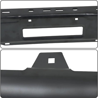 Black Rear Bumper Face Bar and 3 Step Pads for Nissan Titan XE 2007-2010 / S 2011-2015, 850309FM0B