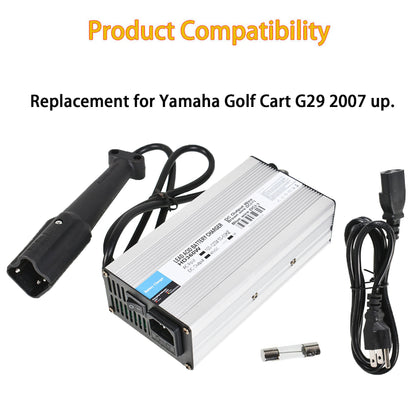 munirater 48 Volt 3 Pin Golf Cart Battery Charger Replacement for Yamaha G29 2007 - Up