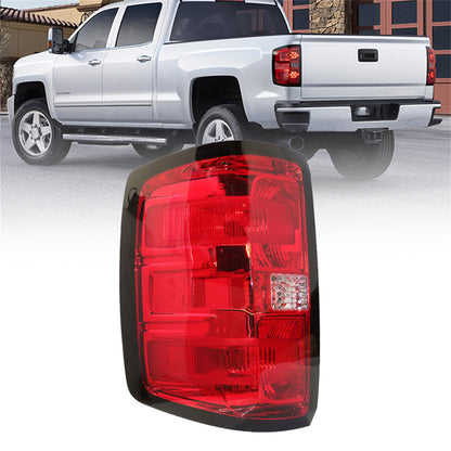 munirater 1-Pack Rear Left Tail Light Brake Lamp Assembly Replacement for 2014 2015 Silverado 1500 2500HD 3500HD Driver Side w/o Bulbs 23431875 GM2800261