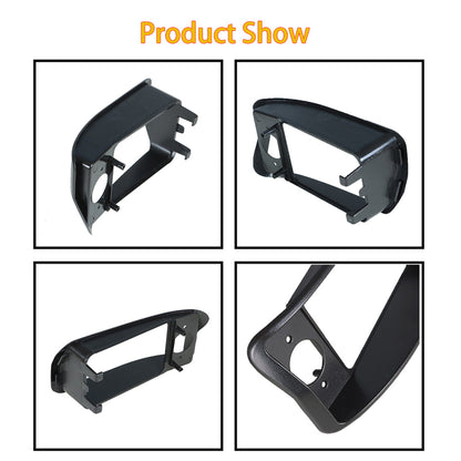 munirater Headlight Bezels Replacement for Club Car Golf Cart DS 1993 - Up Black 1016880 1016879