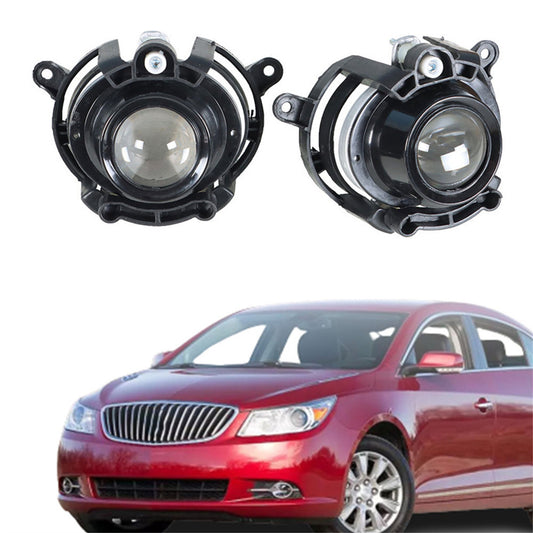 munirater 1 Pair of Clear Lens Bumper Fog Light Lamp Assembly Passenger & Driver Side Replacement for 2010-2013 Buick LaCrosse