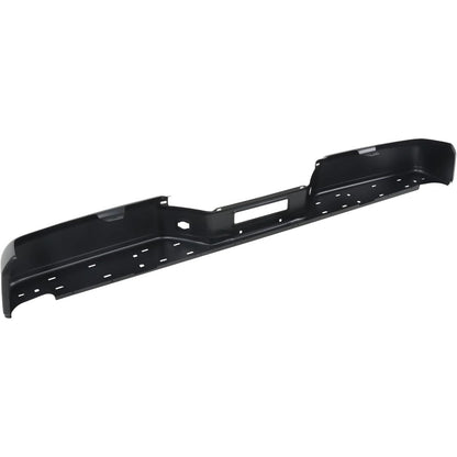 Black Steel Rear Bumper Face Bar for Nissan Titan XE 2007-2010 / S 2011-2015, NI1102152