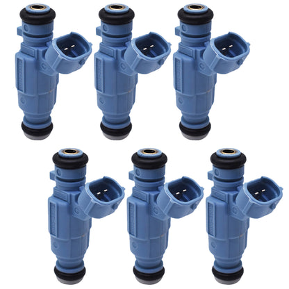 munirater Fuel Injectors, 4 Holes Fuel Injectors Kits [6-Pack] 35310-38010 Replacement for Hyundai & Kia Engine Part 1999-2006 2.4L 3.5L