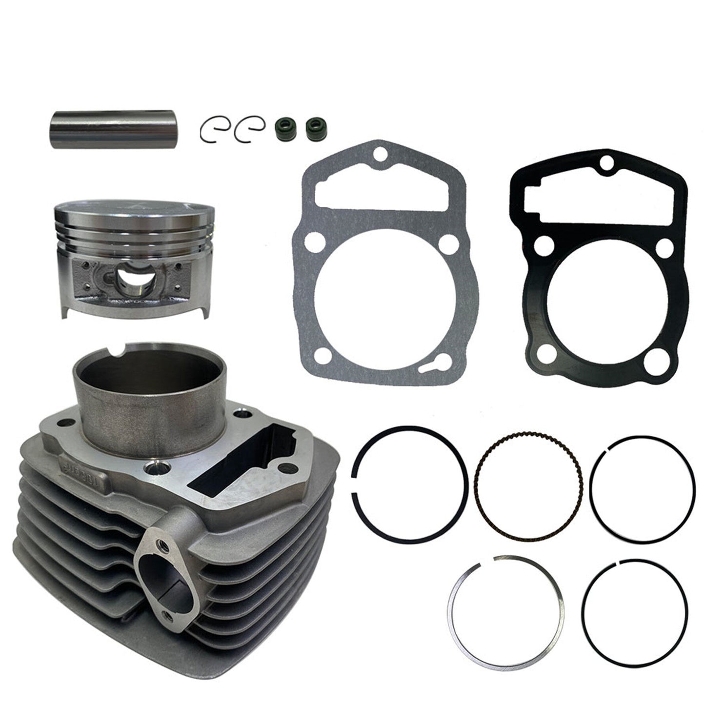 munirater Cylinder Piston Rings Kit Replacement for Honda ATC 200 XL185 XL200 196 CM3 200cc 63.5mm Bore