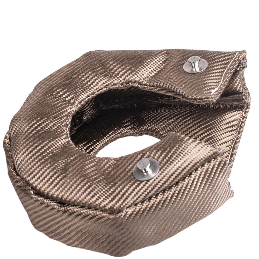 munirater Turbocharger Heat Shield Cover, T4 Titanium Turbo Blanket Replacement for T4 GT40 GT42 GT45 with Locking Springs