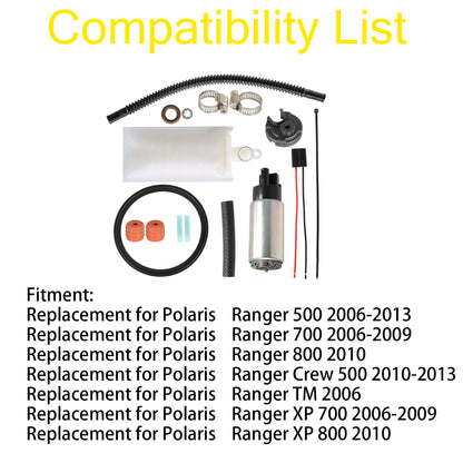 munirater EFI Fuel Pump with Strainer Replacement for Ranger 500 700 800 XP 4x4 EFI 2006 2007 2008 2009 2010