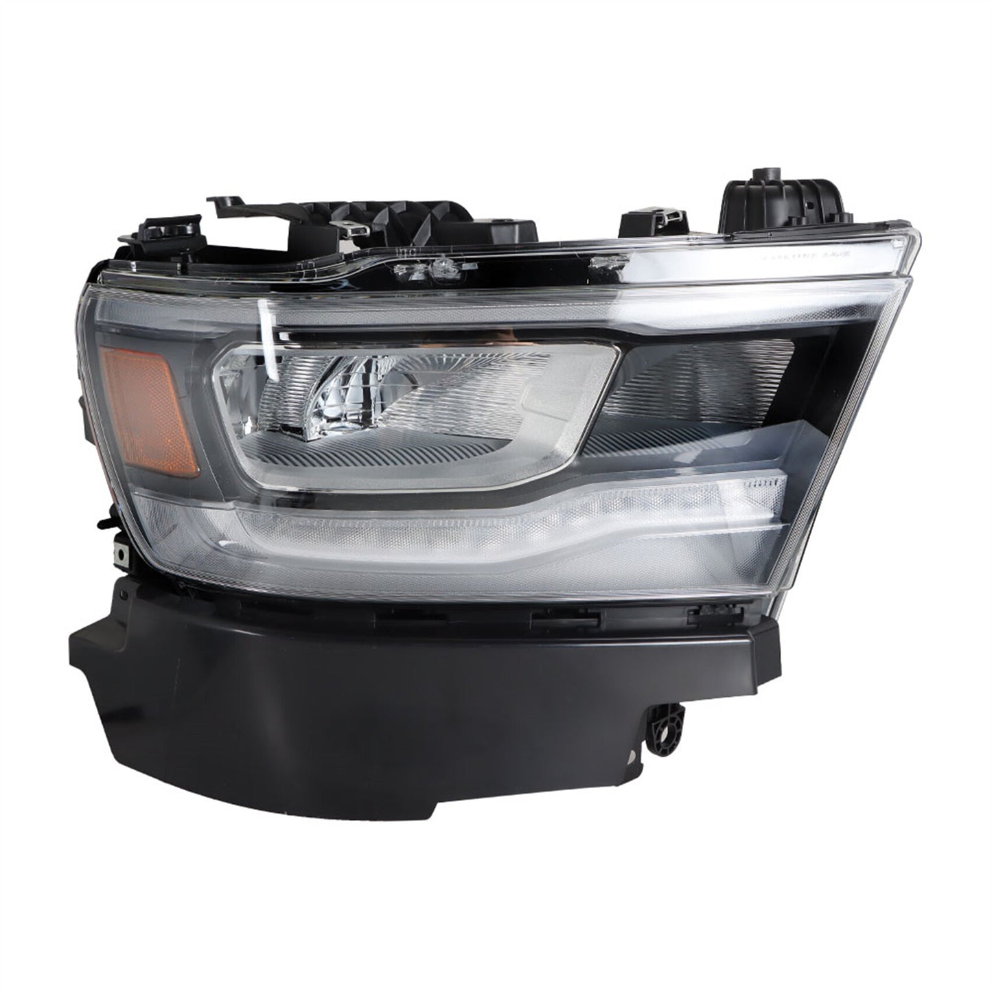 munirater Full LED Headlight For 2019-2021 Dodge Ram 1500 W/DRL Clear Lens Right Side
