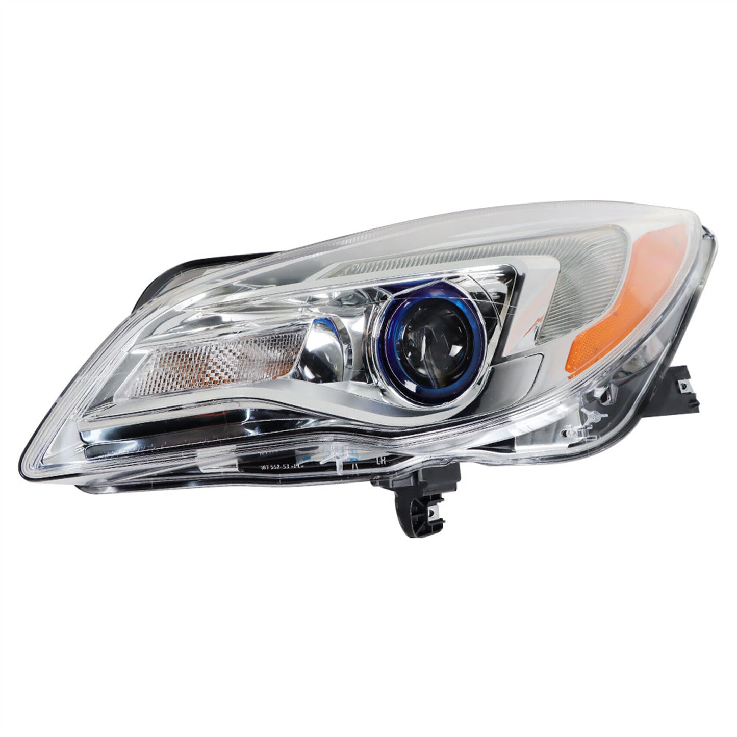 munirater Halogen Headlight For 2014-2017 Buick Regal Projector Chrome Housing Clear Left