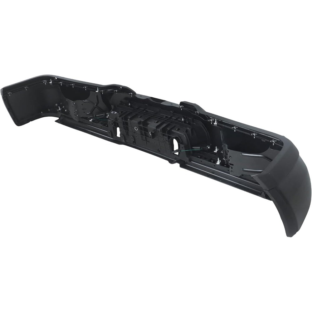 Black Rear Step Bumper for Ram 2500 2019-2024, with Sensor Holes, without Light Openings, CH1103178