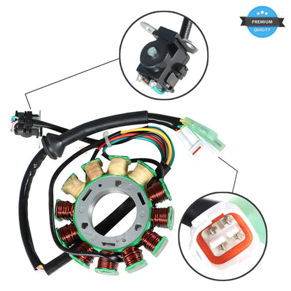 munirater Stator & Regulator Rectifier Ignition Coil Replacement for Yamaha Banshee 350 Yfz350 1995-2006