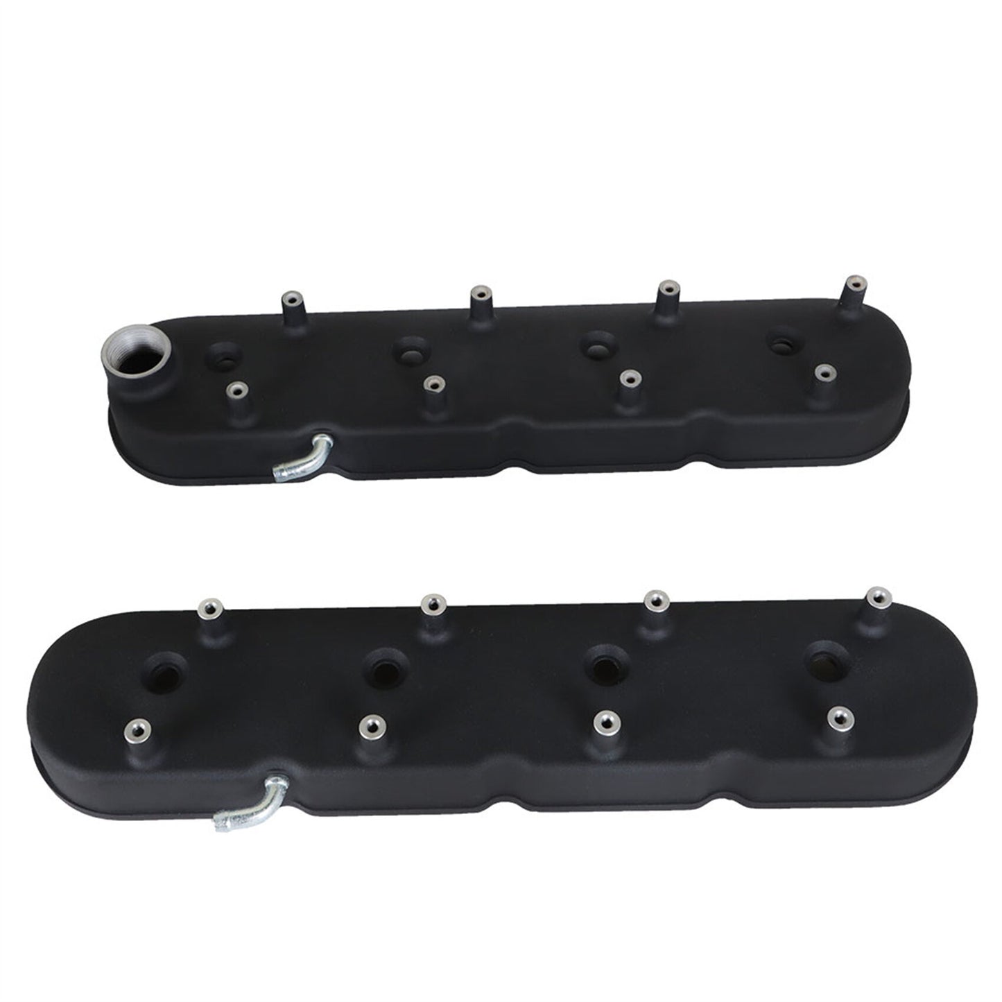 munirater Cast Aluminum Tall Valve Covers with Coil Mounts Replacement for LS Series Engine 5.3 6.0 Black