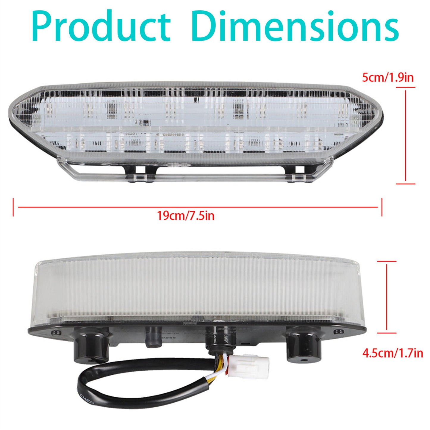 munirater LED Tail Light Brake Assembly 5TG-84710-21-00 Replacement for 2006 2007 2008 2009 YFZ450