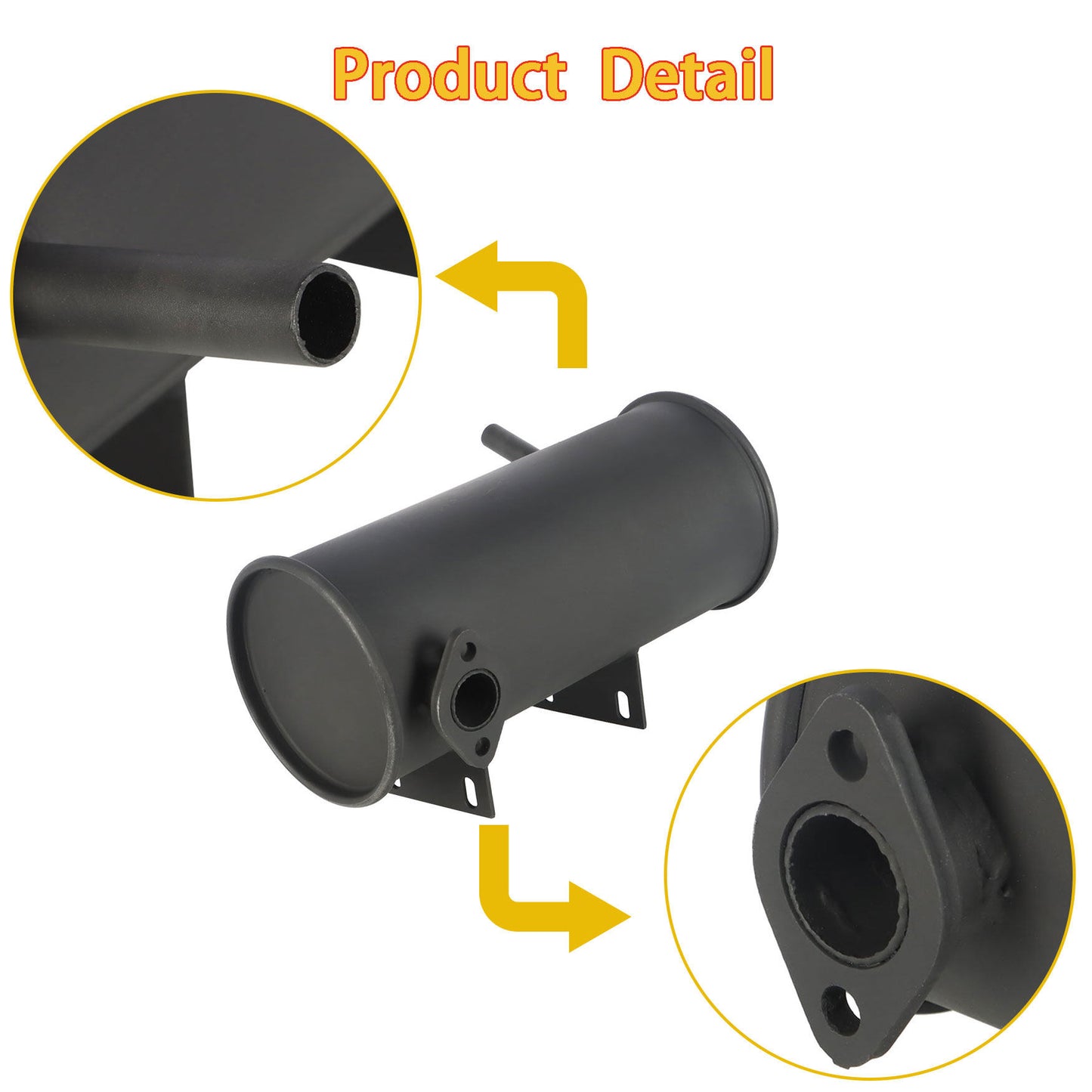 munirater Golf Cart Muffler Silencer Replacement for 1976-1987 Golf Carts Club Car 14396-G1 15460-G1 16547-G1