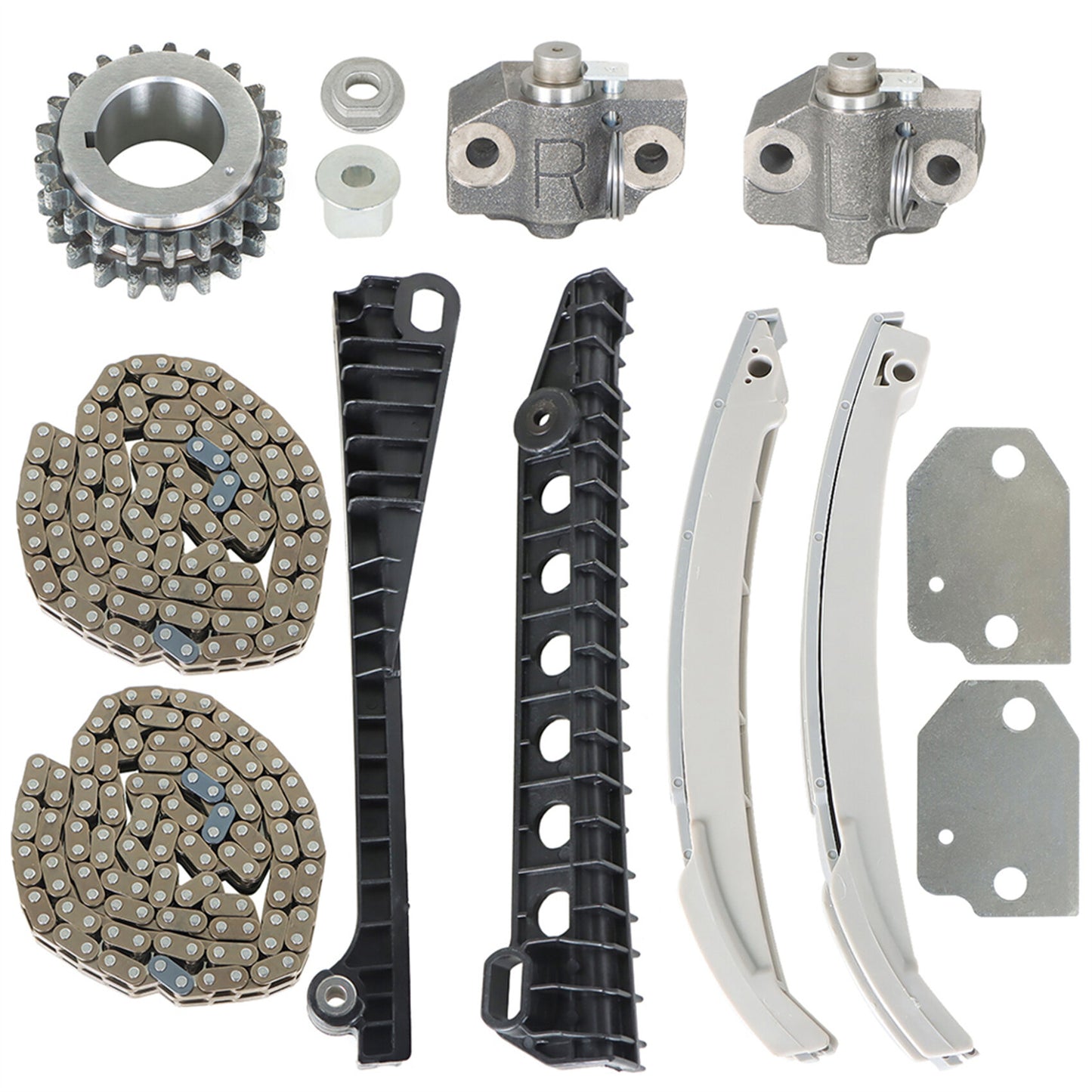 munirater Timing Chain Kit w/o Gears Replacement for E350 E450 5.4L 6.8L 5L3Z-6268-A F6AZ-6L266-DA