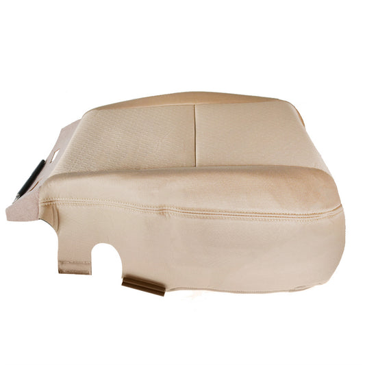 munirater Driver Bottom Cloth Beige Seat Cover Replacement for 2007-2014 Silverado 1500 2500HD 3500HD