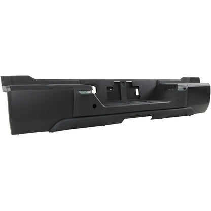 Black Rear Step Bumper for Toyota Tundra 2022-2024, with Sensor Holes, without Tow Hitch, TO1103140
