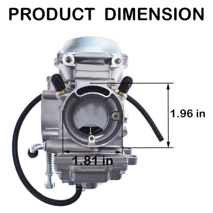 munirater Carburetor Replacement for Quadrunner 500 LT-F500F 4X4 1998 1999 2000 2001 2002