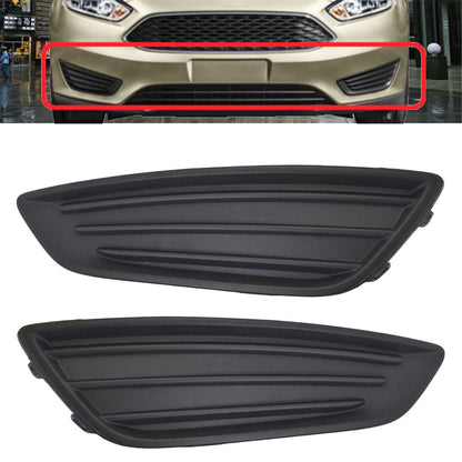 munirater 2-Pack Front Bumper Fog Light Cover Grilles Replacement for 2015-2018 Focus S/SE Models Left and Right Side