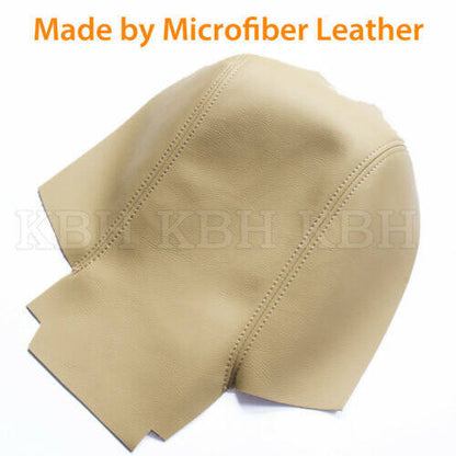 munirater Leather Center Console Armrest Cover Skin Beige Replacement for 2006-2013 Range Rover Sport