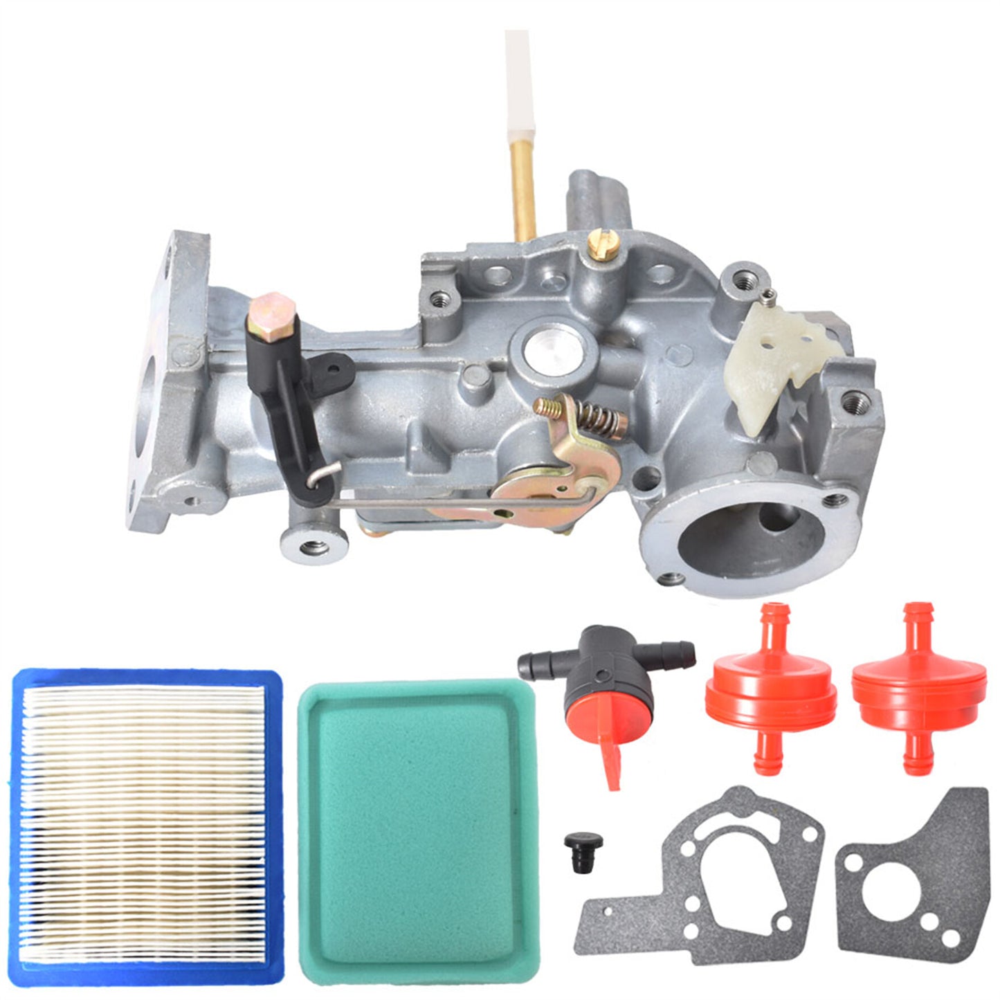 munirater Carburetor with Gaskets Air Pre Filter Tune Up Kit Replacement for Briggs & Stratton 498298 692784 495951 492611 490533 495426 5HP Engine