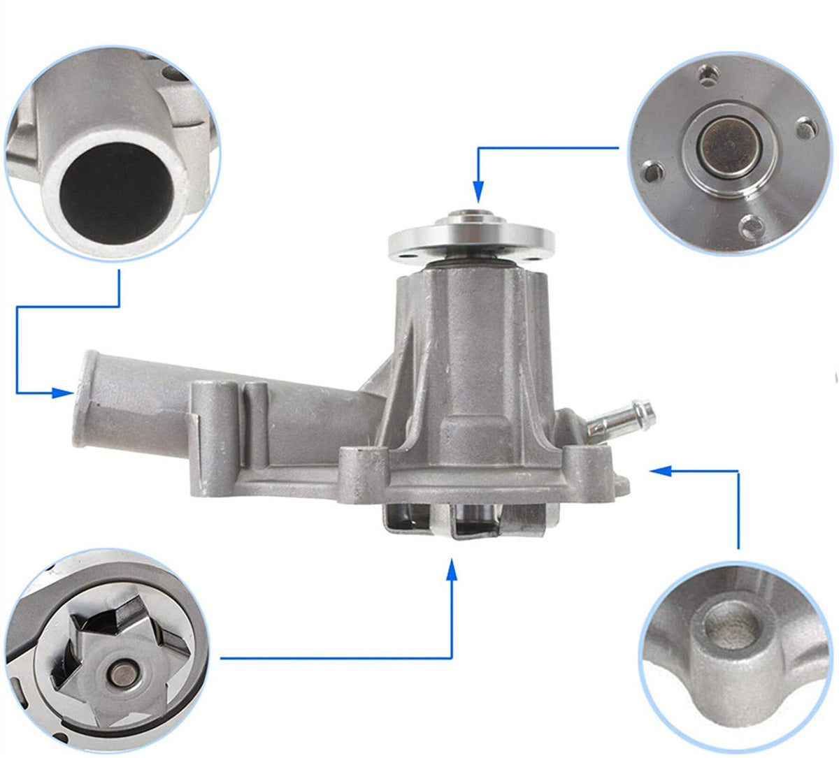 Water Pump Replacement for Kubota V1505 V1305 D1105 D905 D1005 Skid 16241 - 73034 16241 - 73033 16241 - 73030