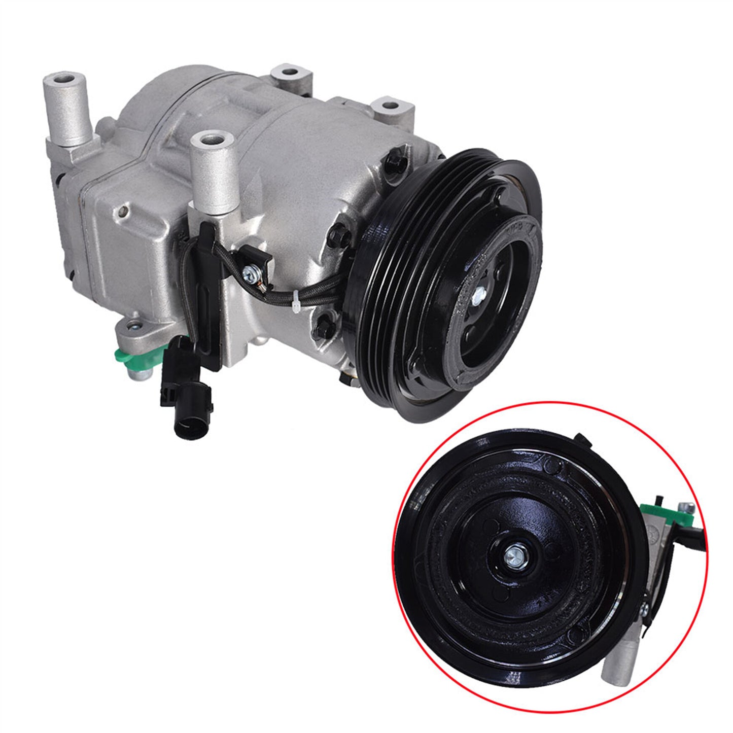 munirater A/C Compressor Assembly with Clutch Replacement for 2006-2009 Accent 1.6