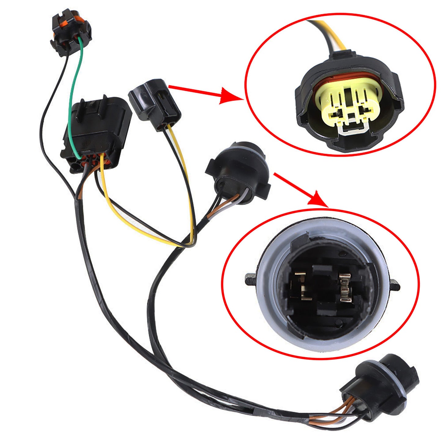 munirater Headlight Wiring Harness Replacement for 2007-13 Silverado 2500 HD 15841609 25962806