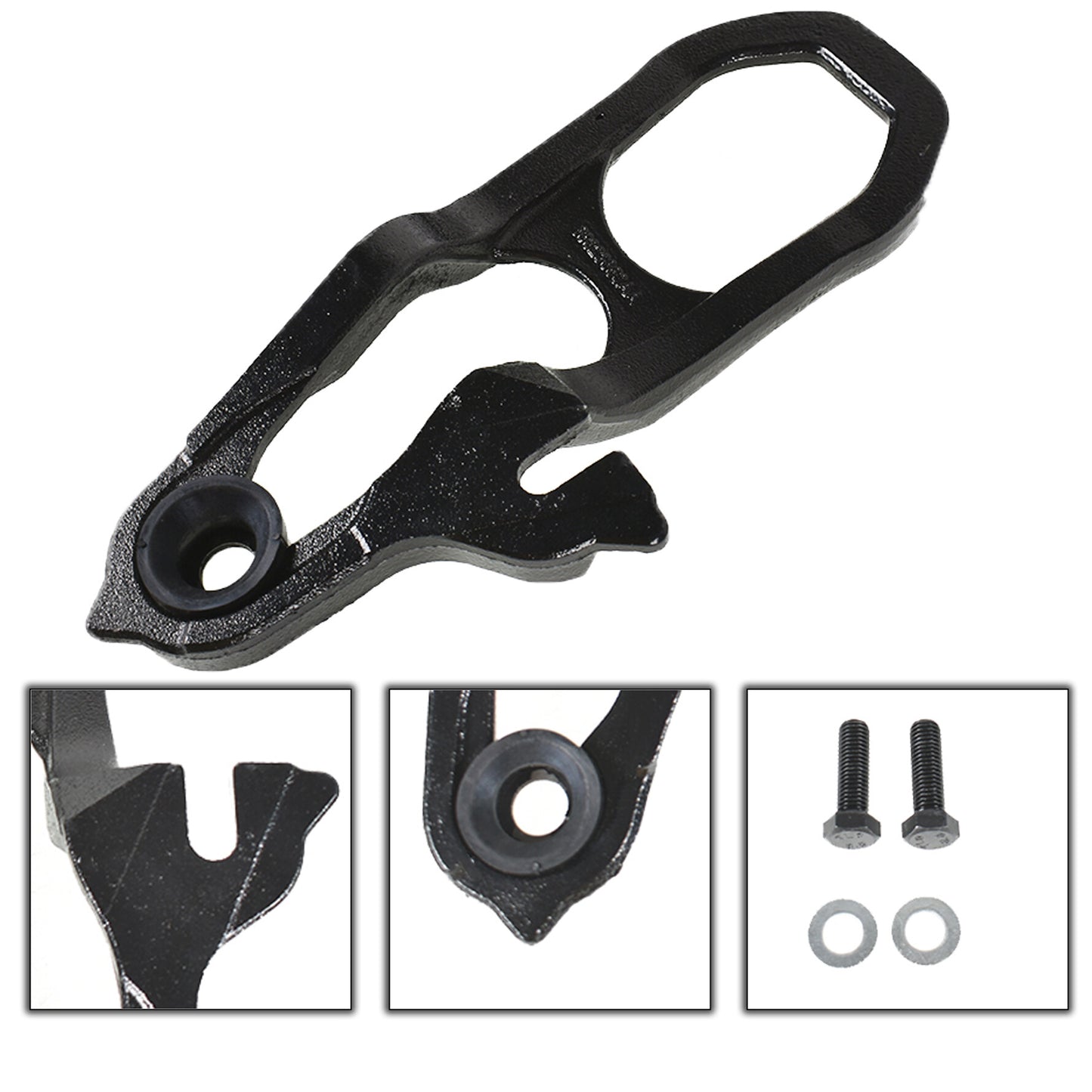 munirater 2PCS Car Towing Hook Black Left Right with Hardware Replacement for 2019 2020 Ram 1500 with 3.6 5.7 Engine 82215268AB 68272945AB 68272944AB