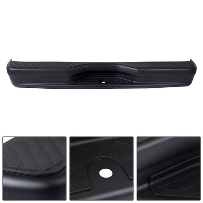 Steel Rear Bumper Assembly Black Replacement for E150 1992-2014 Replacement for E250 1992-2014 Replacement for E350 1999-2014