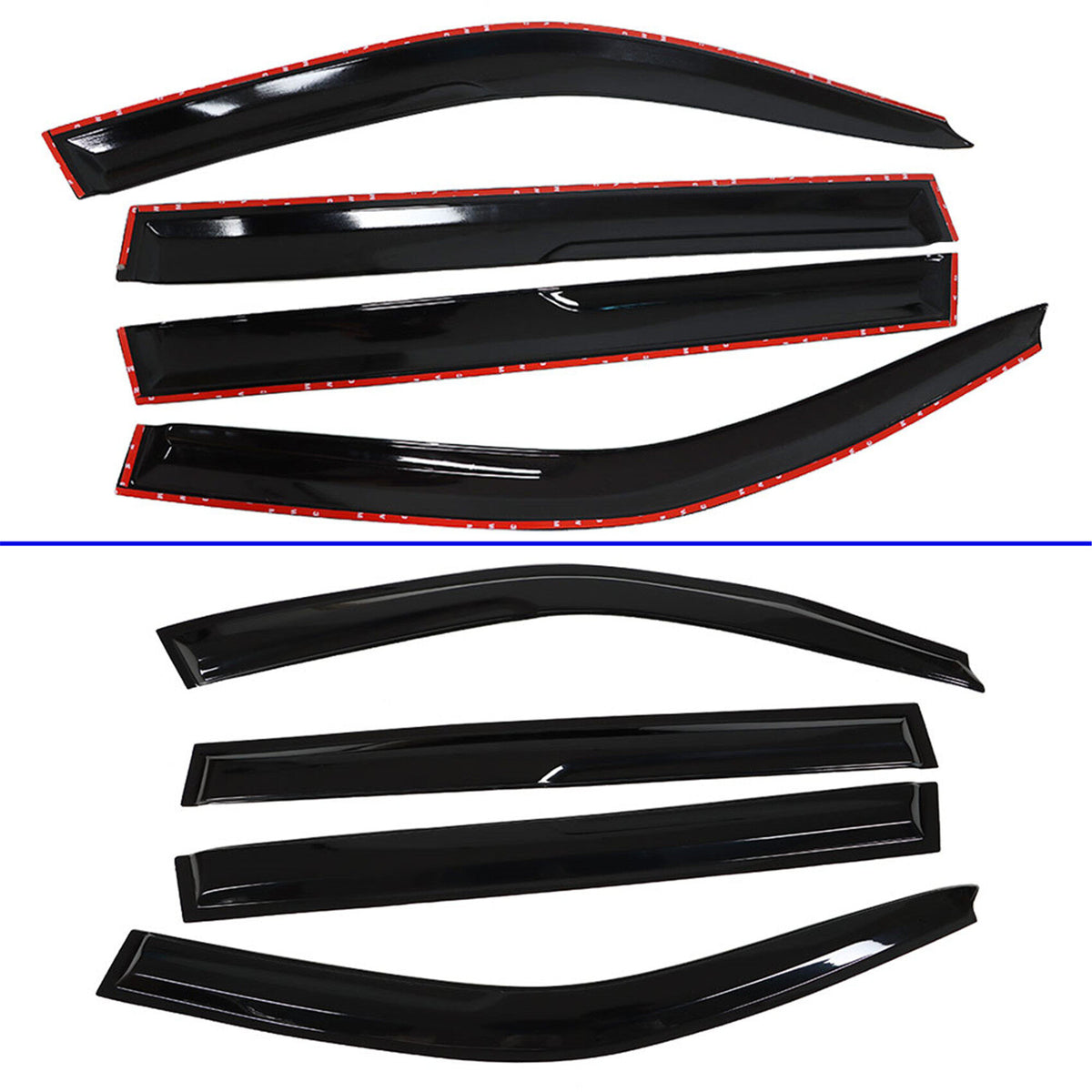 munirater Side Window Visor Vent Rain Guard Deflector Replacement for 2001-2007 Toyota Highlander